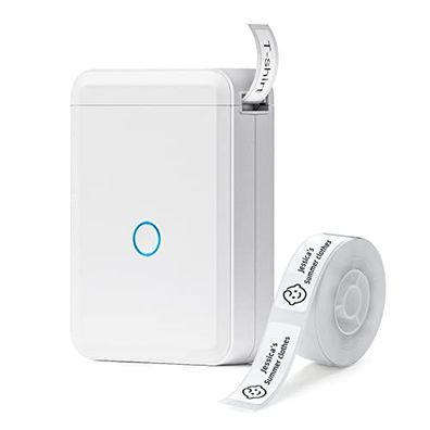 Niimbot D110 Etikettendrucker mit Klebeband, Tragbarer Etikettendrucker, Bluetooth