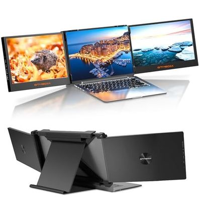 GT MEDIA 11,6 Zoll tragbarer Laptop-Monitor mit 1080P Full HD. Eingebauter