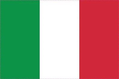 Italien Flagge Aufkleber Sticker Fahne selbstklebend 5-60cm breit ES-FL-ITL