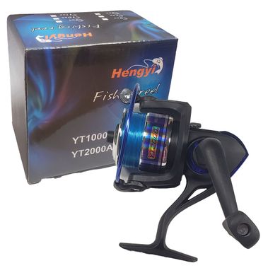 Angelrolle YT2000A Spinnrolle Größe 2000 Spinnrolle mit Frontbremse Schwarz-Blau – Id