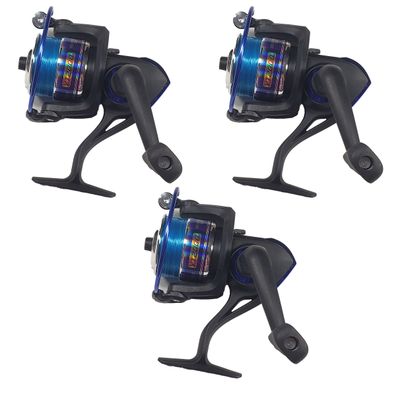 3x Angelrolle YT2000A Spinnrolle Größe 2000 Spinnrolle mit Frontbremse Schwarz-Blau –