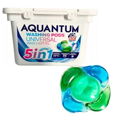 Parf?mierte Kapseln 30 St?ck 5 in 1 zum Waschen Aquantum