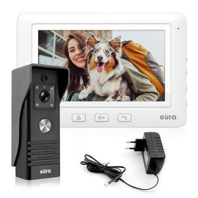 Eura VDP-45A3 Alpha 4-kh provodnoi videodomofon s 7? tsvetnym displeem belyi