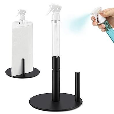 Edelstahl Papierrollenhalter mit Spr?hflasche, stehend