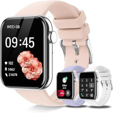 Smartwatch 1.85", Anruf, 100+ Sportmodi, Android/iOS