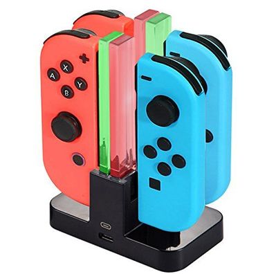 Ladestation f?r Nintendo Switch 4 in 1 Joy-Con Diyife
