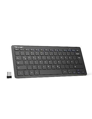 TeckNet X 315 ultraflache kabellose Mini-Tastatur schwarz