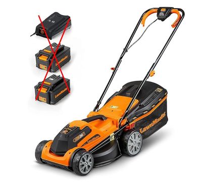 LawnMaster Akku Rasenm?her 34 cm, 300 m?, 6 Schnitth?hen