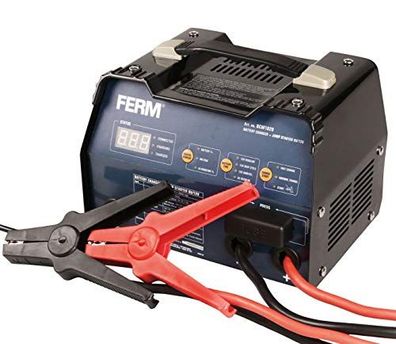 FERM Akku-Ladeger?t ? 12V, Blau/Schwarz