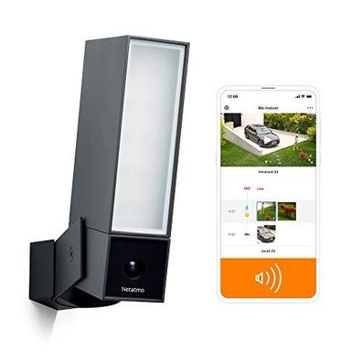 Netatmo Sicherheitskamera mit Sirene – Schwarz – NOC-S-FR