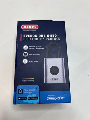 ABUS Everox One Smart Vorh?ngeschloss, Schl?ssellos, 50 mm, wetterfest