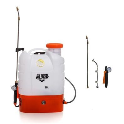 Ruris RS1800 ? Elektrischer Druckspr?her 18L mit Akku und Teleskoplanze