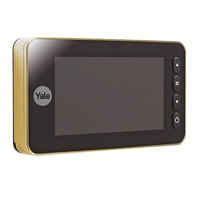 Yale Elektronisches T?rspion Gold mit Video, Bewegung & Klingel