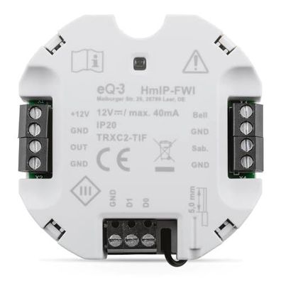 Homematic IP Wiegand-Interface zur Integration von Code-Schl?ssern