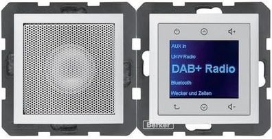 BERKER Radio Touch DAB+ mit Lautsprechersteuerung, Stilvolles Bedienfeld S.1/B.x