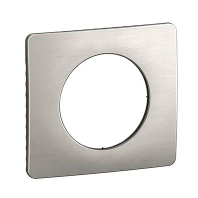 1-fach Abdeckrahmen aus satiniertem Aluminium ? Legrand C?liane, Modernes Design