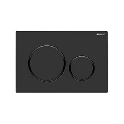 Geberit Sigma20 Bet?tigungsplatte f?r Doppelfunktion, Matt Schwarz