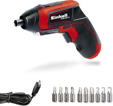 Einhell Akku-Schraubendreher TE-SD 3.6/1 Li mit Bit-Set, LED-Beleuchtung und Micro-US