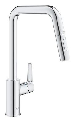 GROHE Start K?chenarmatur mit ausziehbarer Brause, hohem Auslauf und 360?