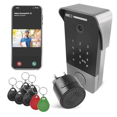 Video-T?rklingel EMOS GoSmart Full HD 2 MP mit Ethernet-Anschluss und RFID-Set