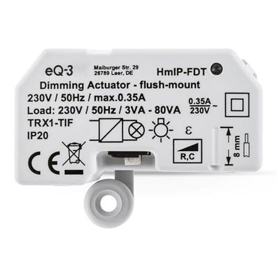 Homematic IP 150609A0 Unterputz Dimmaktor mit Energiemessung