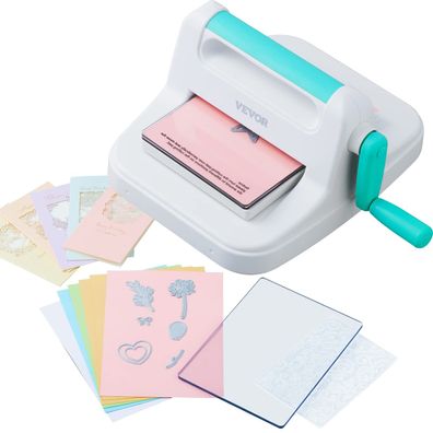 VEVOR Stanz- und Prägemaschine 160 mm ßffnung Scrapbooking Starter Set