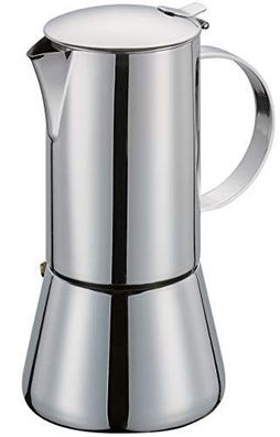 Cilio AIDA Espressokocher 6 Tassen polierter Edelstahl induktionsgeeignet