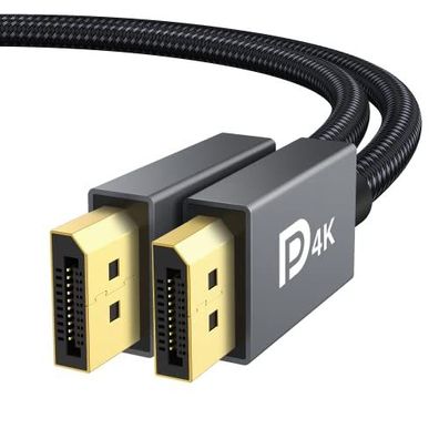 iVANKY DisplayPort Kabel 2 m 144Hz VESA zertifiziert 4K 60Hz DP 1.2