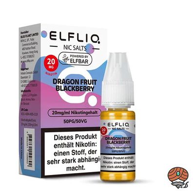 ELFLIQ by ELFBAR Dragonfruit Blackberry * 20mg/ml* Nikotinsalz, 10ml Liquid