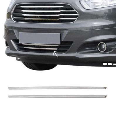 Kühlergrill Leisten Grillleisten für Ford Transit Courier 2014-2018 Chrom 2x