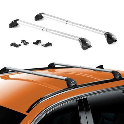Dachträger Gepäckträger Verstellbarer für BMW 5er G61 2024-25 Alu Silber 2x ABE