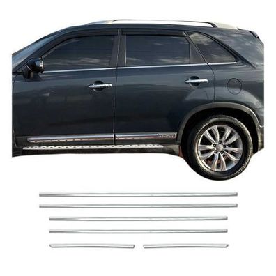 Fensterleisten Zierleisten für Kia Sorento 2012-2017 Edelstahl Chrom 6tlg