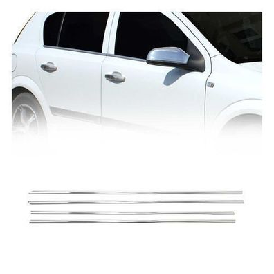 Fensterleisten Zierleisten für Opel Astra H 2009-2013 Edelstahl Chrom 4tlg