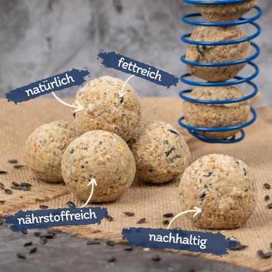 100 - 200 Stk. Lyra Pet® Meisenknödel Basic ohne Netz à 90 g