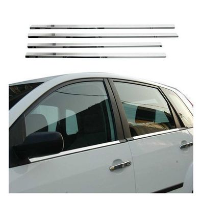 Fensterleisten Zierleisten für Ford Fiesta 2000-2010 Edelstahl Chrom 4tlg