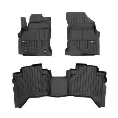 2015-2024 Toyota Hilux Fußmatten TPE Schwarz 3 tlg