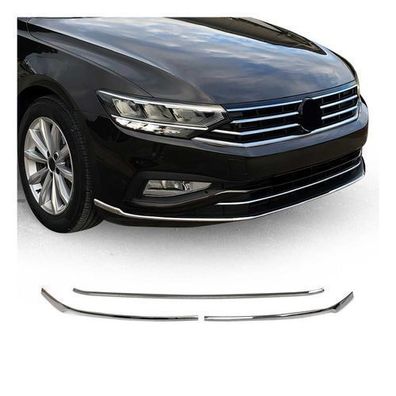 Grillleisten Stoßstangen für VW Passat 2019-2025 Edelstahl Chrom 3tlg