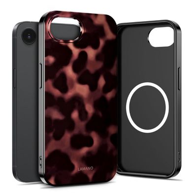 Tech-Protect Lamano Mag kompatibel mit Apple iPhone 17e Schwarz-Braun Handyhülle