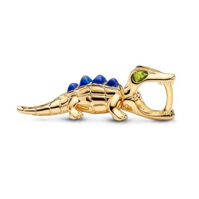 Bead - Vergoldet - Alligator Charm