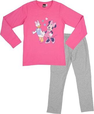 Disney Minnie Mouse Langarm Schlafanzug – Bequemer Pyjama für Mädchen