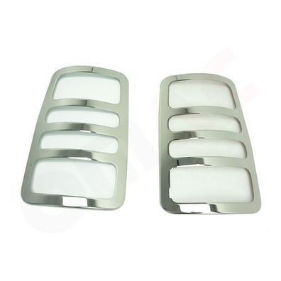 Rücklicht Leisten Heckleuchte für VW Caddy 2003-2014 Edelstahl Silber 2tlg