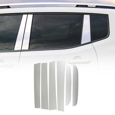 B-Säule Türsäulen Verkleidung für Ford Ranger 2015-2021 Edelstahl Silber 6tlg