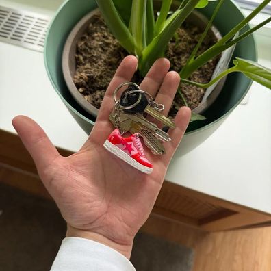 Sneaker Schlüsselanhänger Mini 3D B Sta Camo Combo Pink Keychain