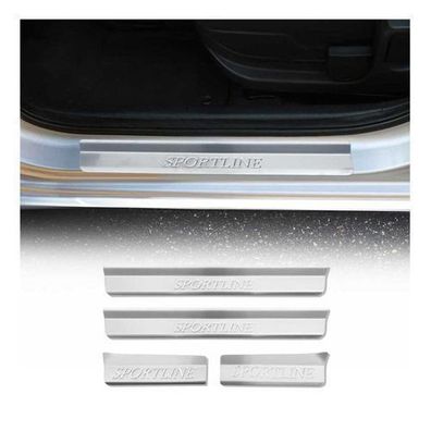 Einstiegsleisten Türschweller für BMW 3er E46 1998-2007 Edelstahl Silber 4tlg