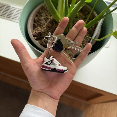 Sneaker Schlüsselanhänger Mini 3D AJ4 PSG Keychain