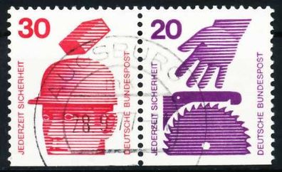 BRD BUND Zusammendruck Nr W56 zentrisch gestempelt WAAGR PAA X5F33C2