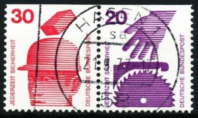 BRD BUND Zusammendruck Nr W55 zentrisch gestempelt WAAGR PAA X5F33D6