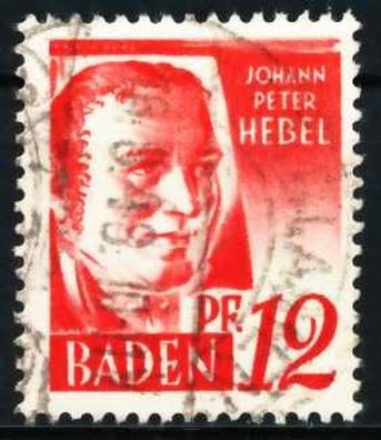 FZ BADEN 2. Ausgabe Spezialisiert Nr 18yII gestempelt X605F0A