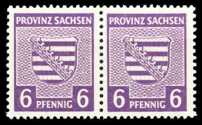 SBZ PROV. Sachsen Nr 76Ya postfrisch WAAGR PAAR X656366