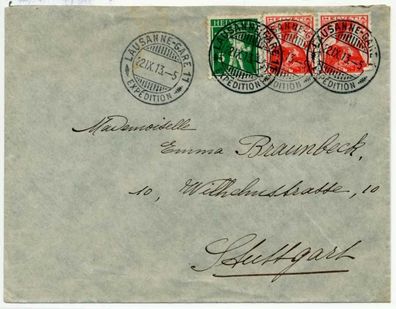 Schweiz 1909 Nr 114 BRIEF MIF X6B6B72